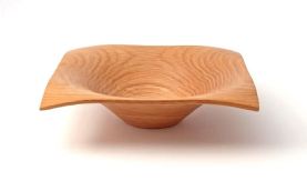 Conor Lynch Large Square Irish Beech Wood Fruit or Salad Bowl